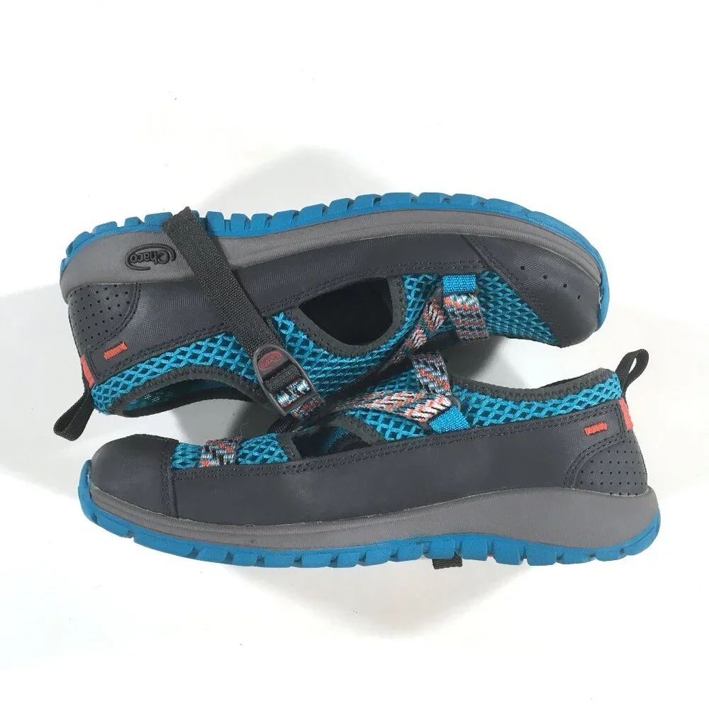 Chaco Odyssey Hiking Water Shoes Youth Size 5 EUR 36 Gray Blue J180285
